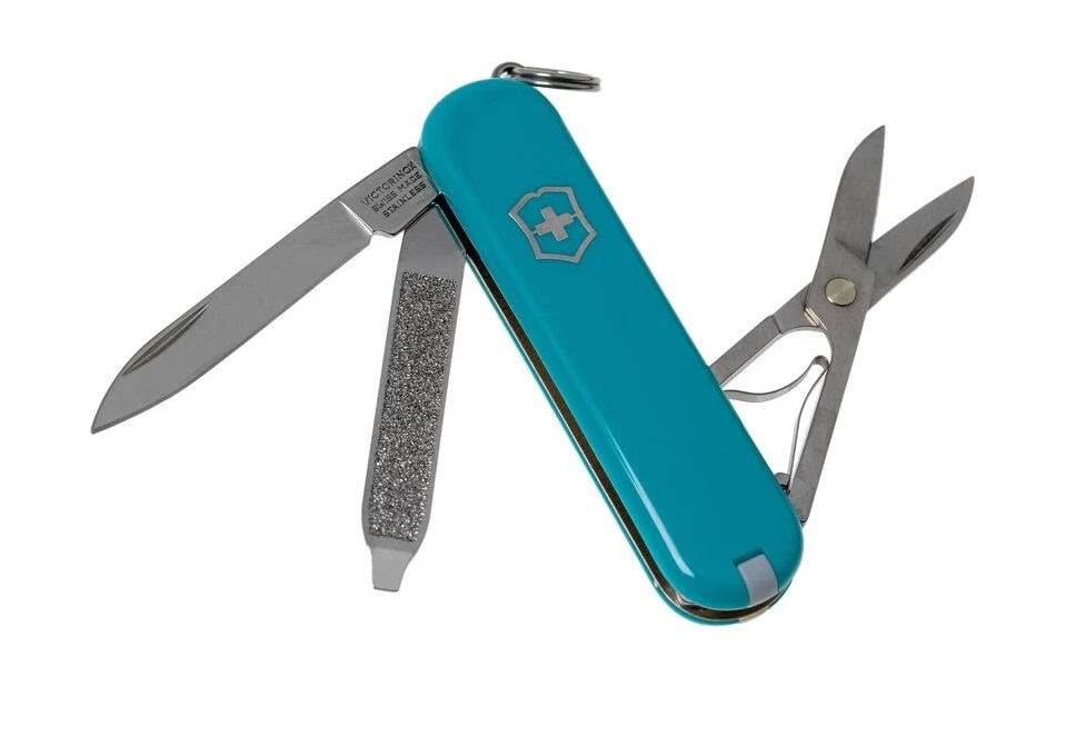 瑞士 維氏VICTORINOX Classic SD 經典7用瑞士刀 湖水綠(0.6223.23G)小型袋裝刀