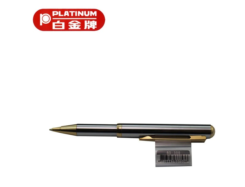 日本 Platinum 白金牌 BDC-400 金鉻 伸縮筆 原子筆 0.7mm