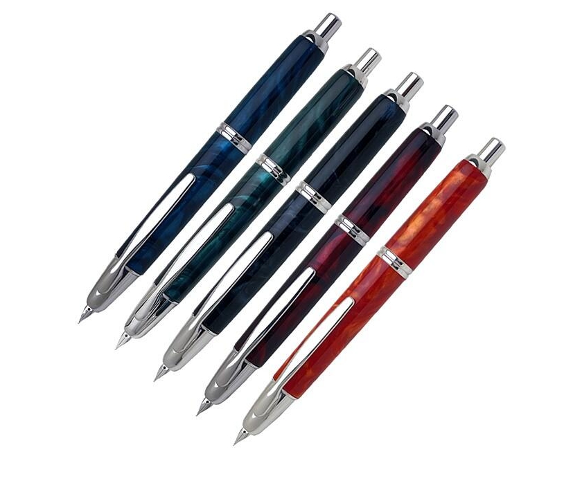 日本 Pilot百樂 Capless SE 18K金尖 按鍵式鋼筆-大理石紋(FCSE-3MR)