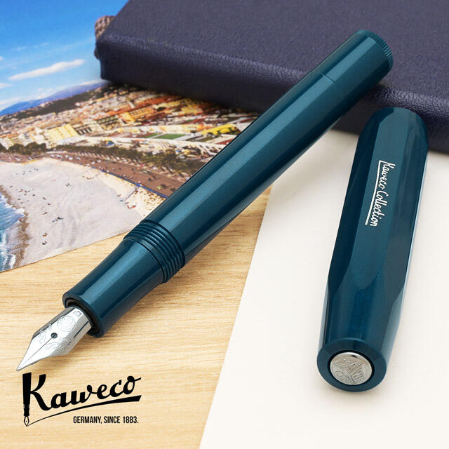 德國 KAWECO COLLECTION SPORT 不鏽鋼尖鋼筆 (特別版 Toyama Teal 富士冷山藍)
