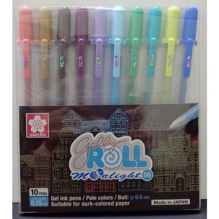 日本 SAKURA 櫻花 GELLY ROLL 月光晶彩筆10色宇宙色系 證券筆 彩繪筆(XPGB-10ML06/10)