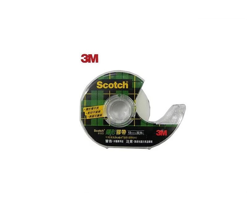3M Scotch 810D輕便型膠臺(附隱形膠帶)19mm*32.9M