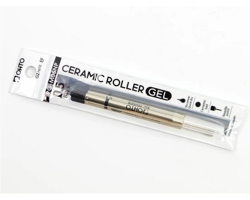 日本 OHTO Gel 黑色速乾陶瓷珠中性筆芯(0.5mm PG-M05NP)派克通用鋼珠筆芯款