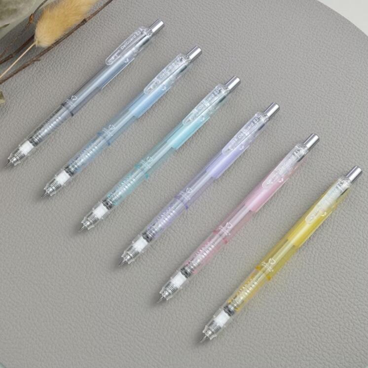 ZEBRA斑馬 DelGuard Light 不易斷芯 0.5mm自動鉛筆 透明煙燻色系(MAZ84A)