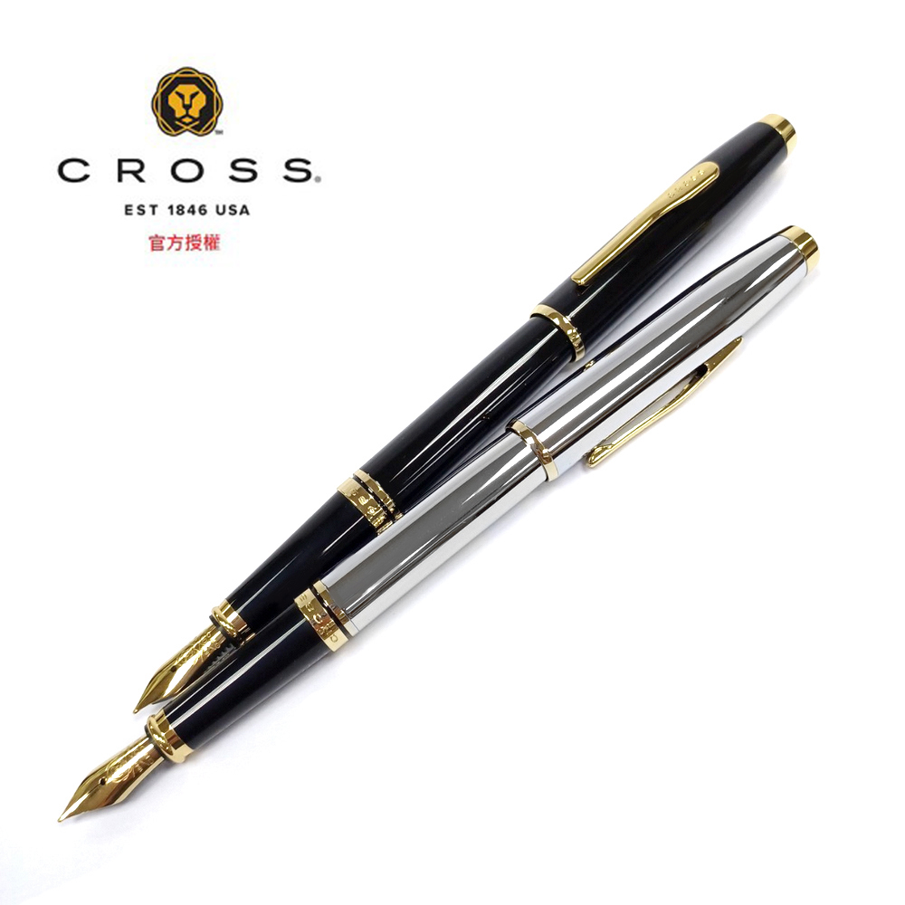 CROSS 高雲系列 亮鉻金夾/黑琺瑯金夾 鋼筆 AT0666-2FF/AT0666-11FF