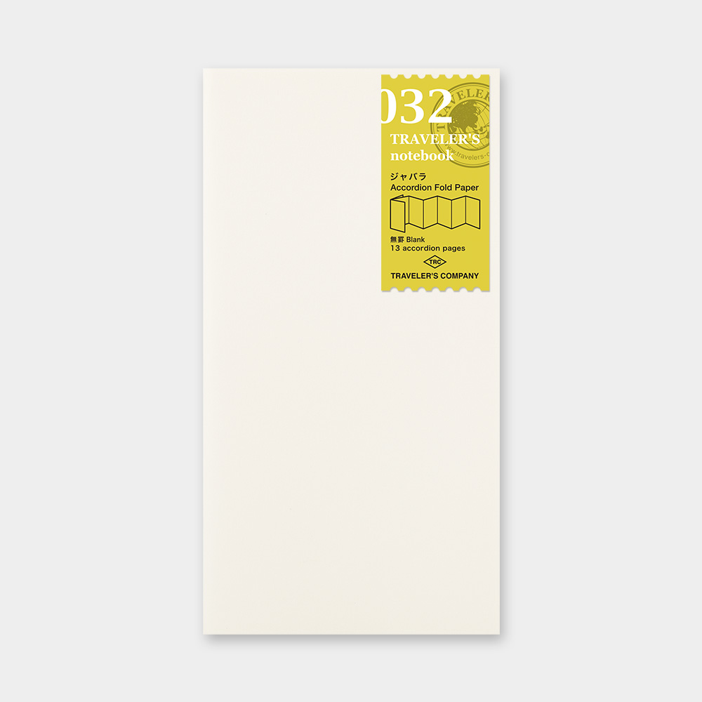 日本 TRC《TRAVELER’S notebook 標準尺寸內頁》032 風琴摺頁繪卷