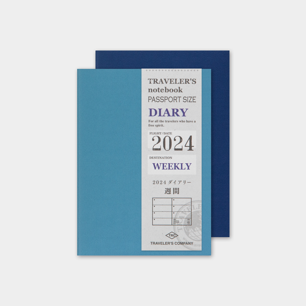 日本 TRC《2024 年 TRAVELER’S notebook》護照尺寸 / 週間手帳