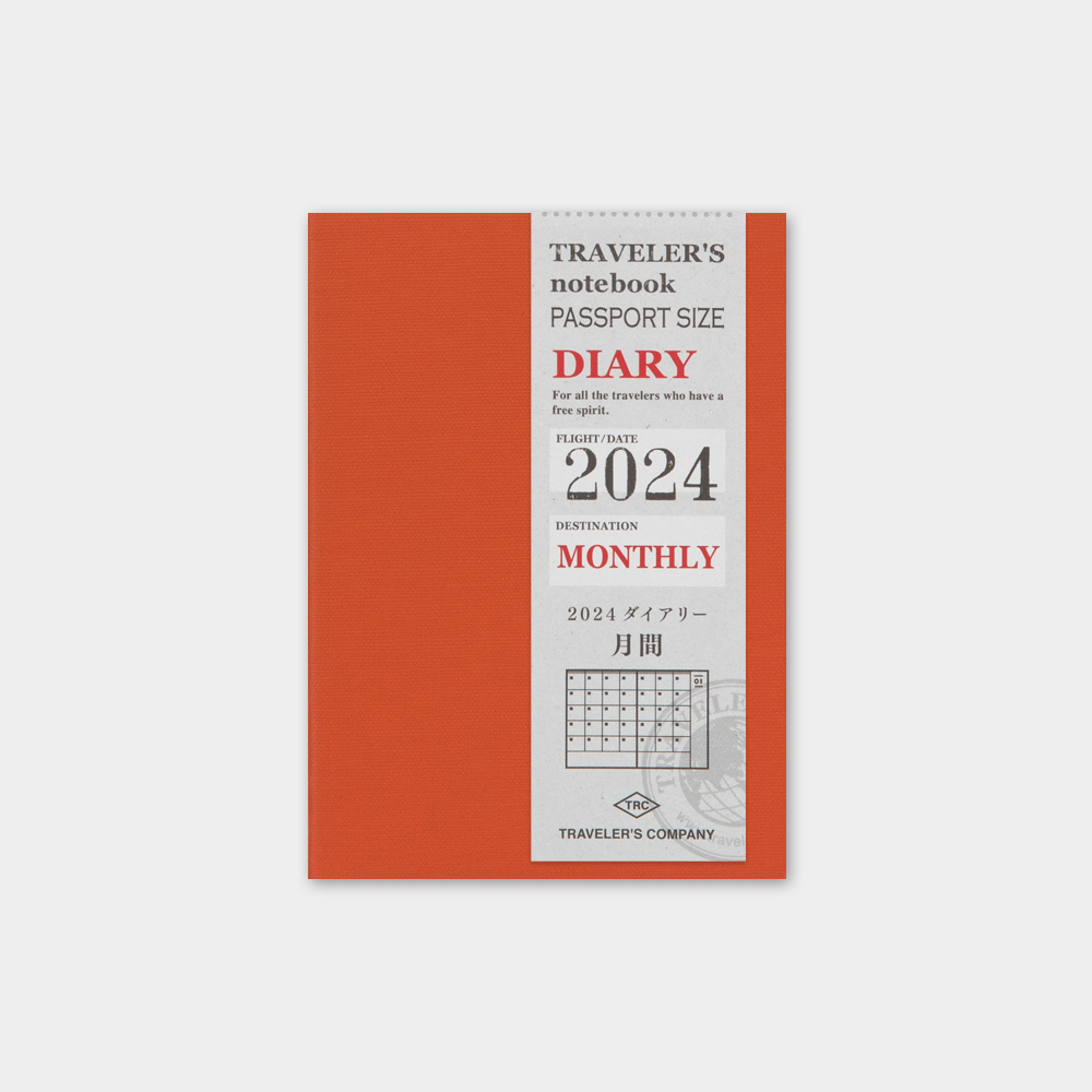 日本 TRC《2024 年 TRAVELER’S notebook》護照尺寸 / 月間手帳