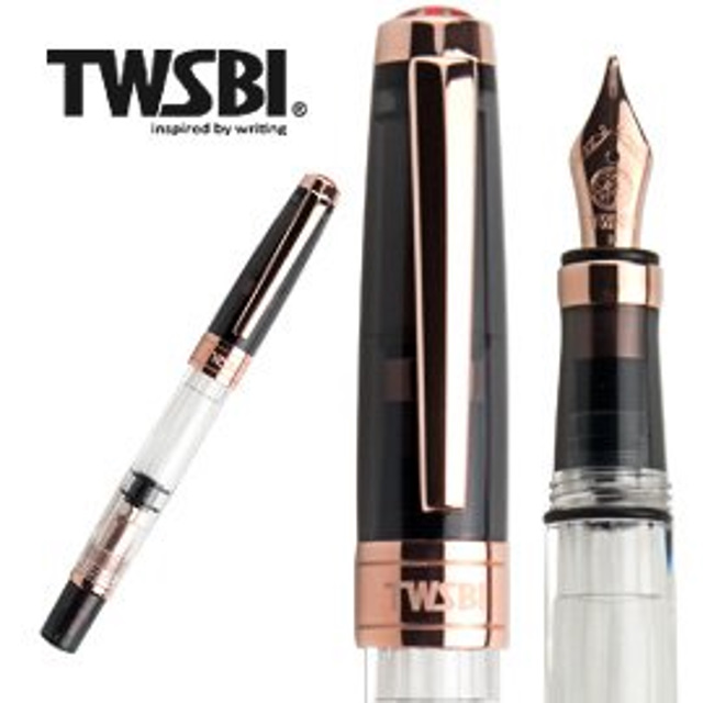台灣 TWSBI 三文堂《580 系列鋼筆》透黑玫瑰金 II