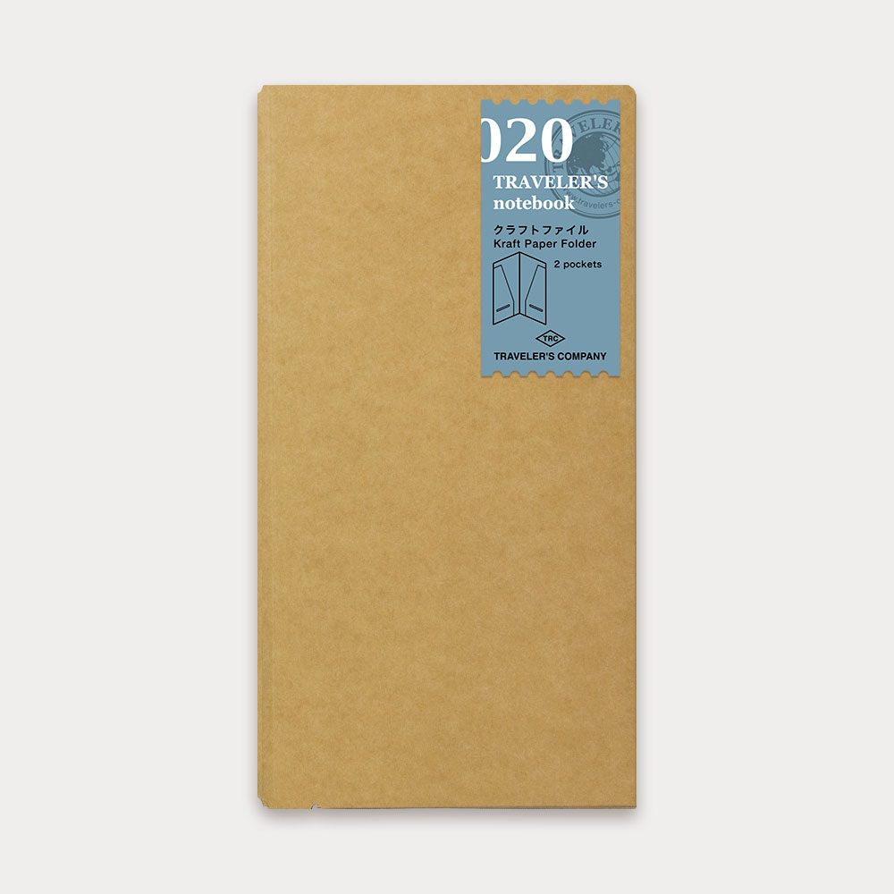 日本 TRC《TRAVELER’S notebook 標準尺寸配件》020 牛皮收納夾