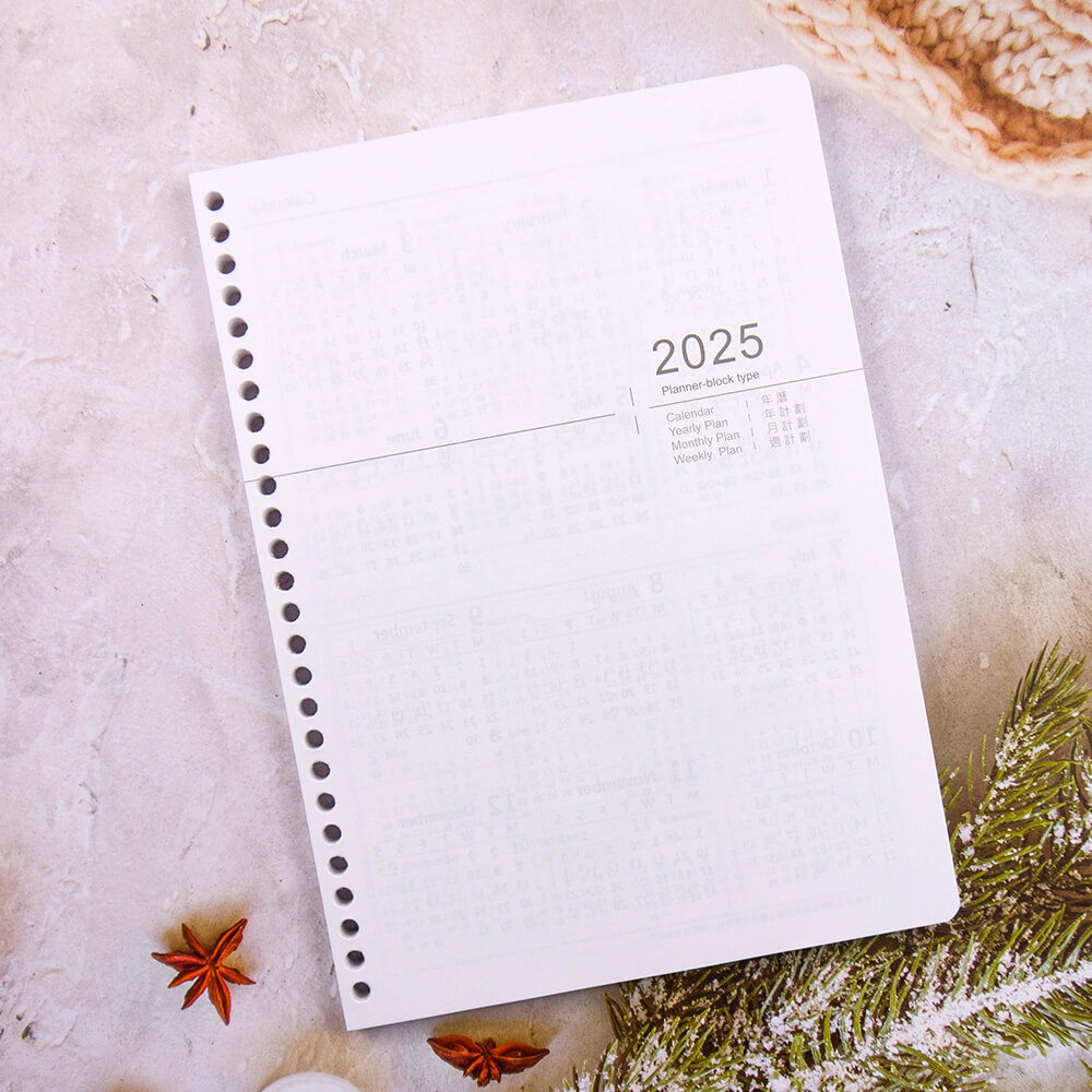 【conifer綠的事務】2025年16K直式週誌內頁/補充式內頁