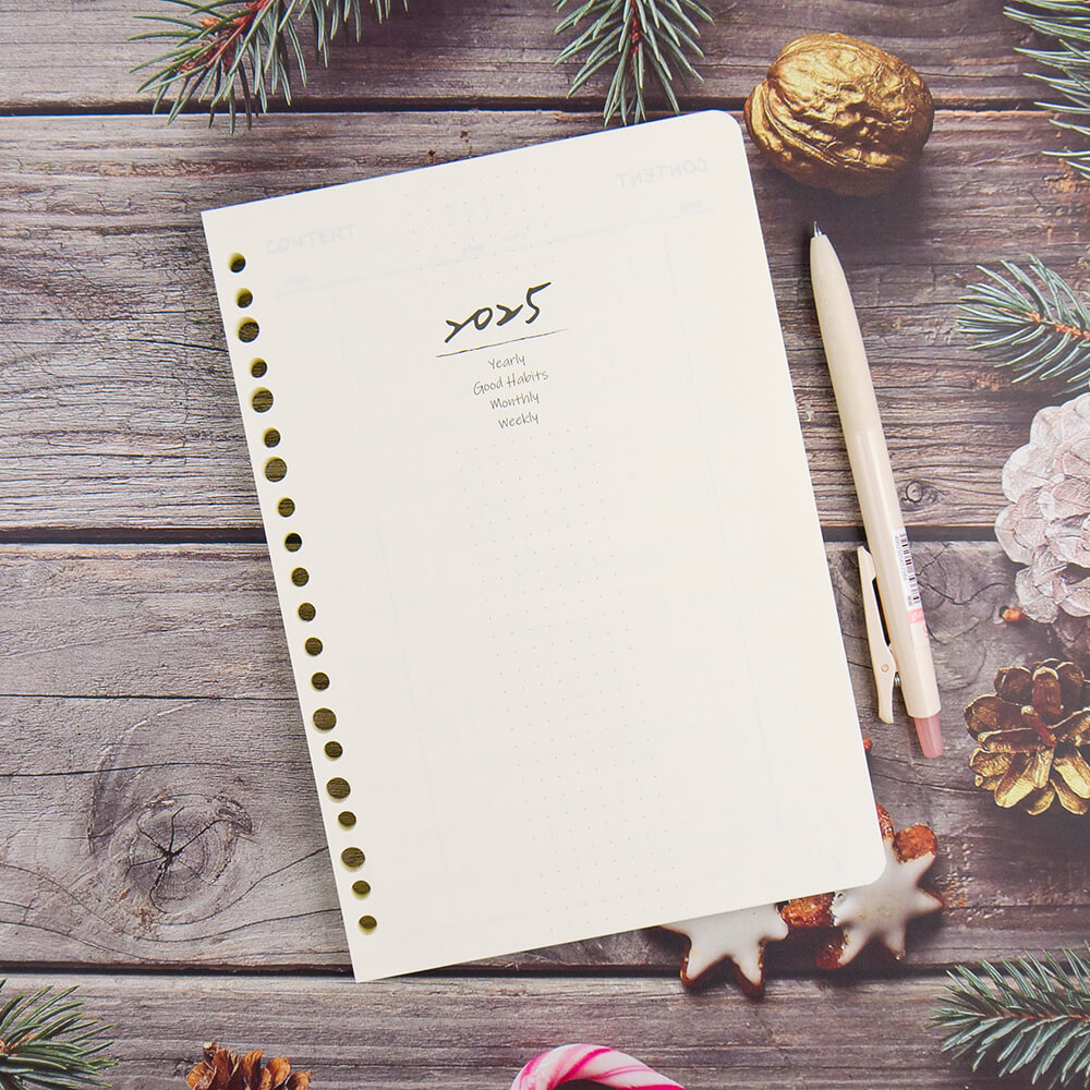 【conifer綠的事務】2025年25K八分割週誌內頁/補充式內頁