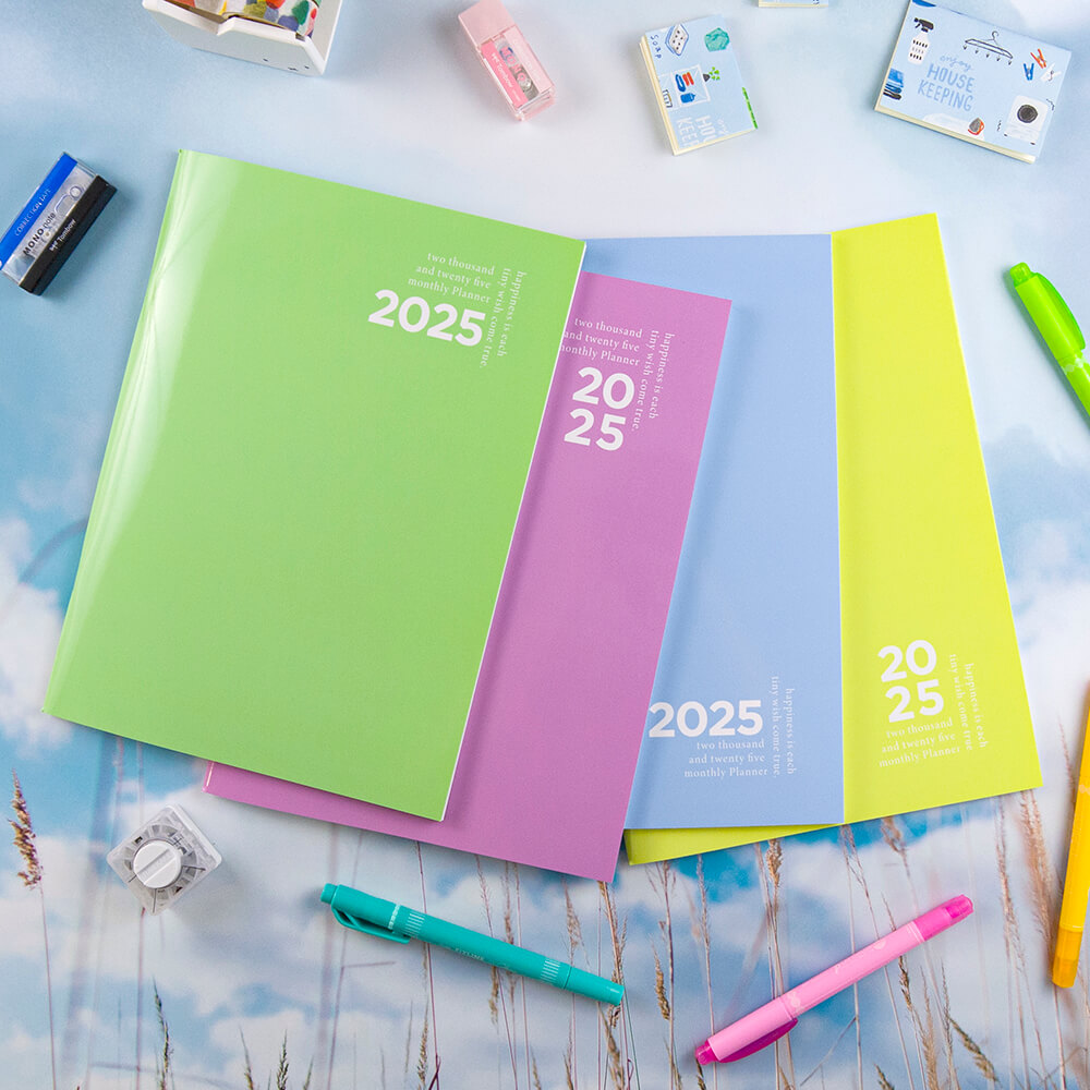 【conifer綠的事務】2025年16K簡單月計畫本+吊嘎涼爽超輕提袋組合