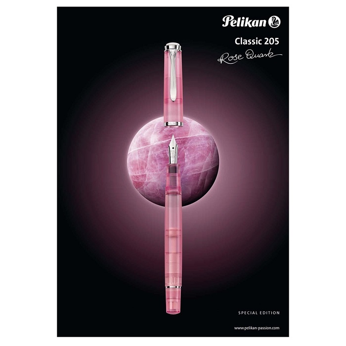 德國 PELIKAN 百利金 CLASSIC M205 ROSE QUARTZ 水晶薔薇 鋼筆墨水禮盒組