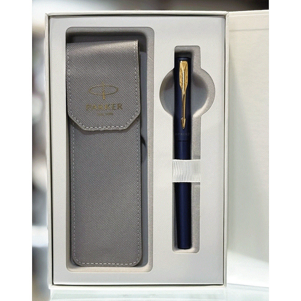 PARKER 派克 威雅XL 森林黑鋼珠筆布套禮盒組