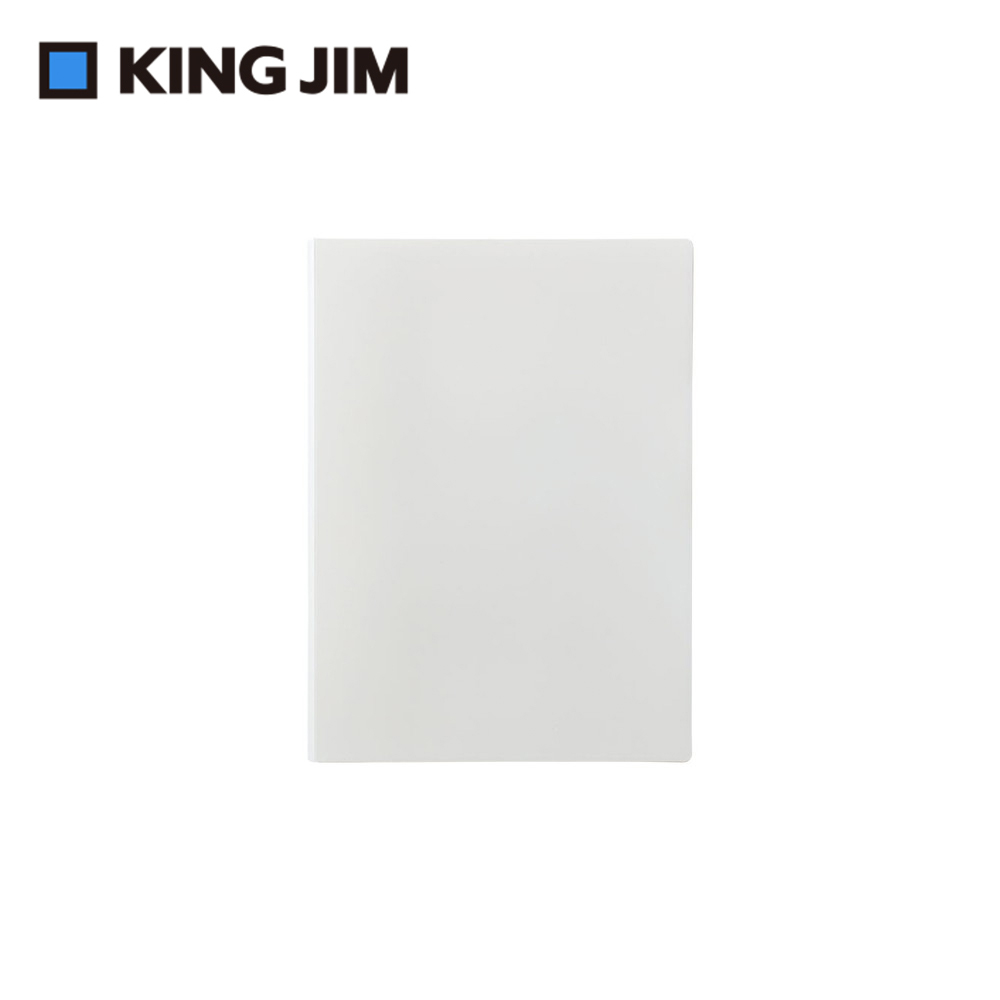 【KING JIM】EMILy硬殼3口袋收納資料夾 A4 霜白 (EY759-WH)