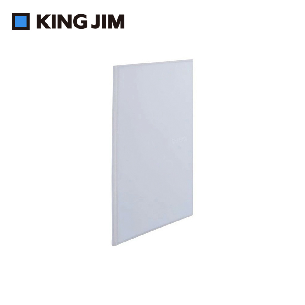 【KING JIM】CHEERS! 霓虹色20頁資料夾 A4 白色 (CH182T-WH)