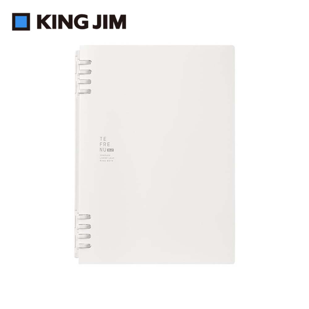 【KING JIM】TEFRENU BiZ 商務用活頁線圈本筆記本 A5 白色 (9854TEB-WH)
