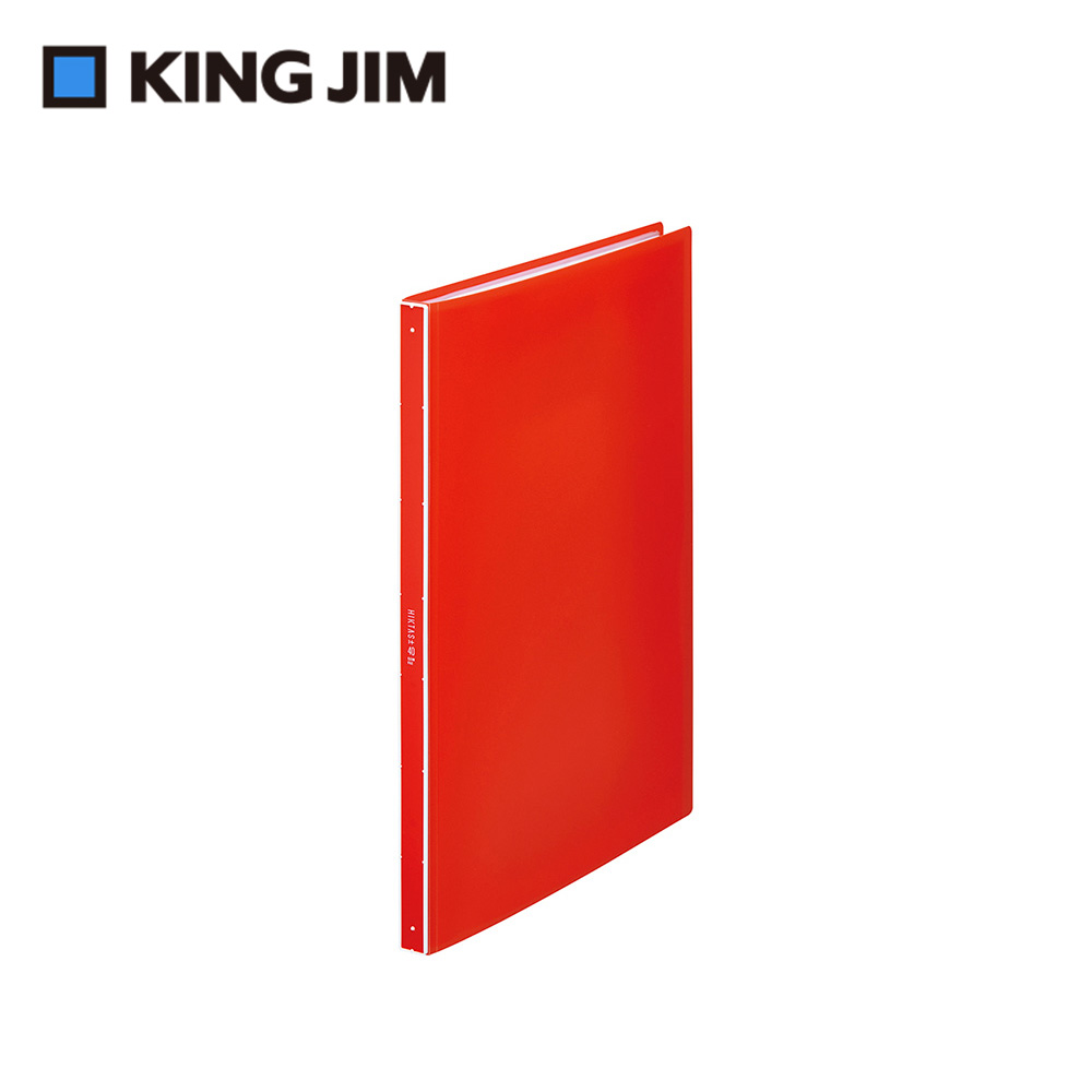 【KING JIM】HIKTAS 40頁資料夾 A4 紅色 (7281TW-RD)