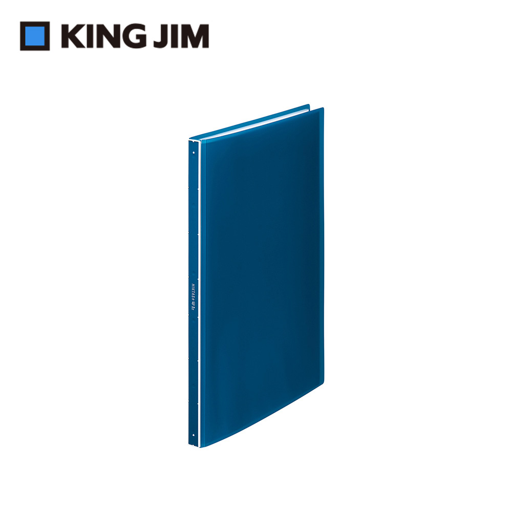 【KING JIM】HIKTAS 40頁資料夾 A4 藍色 (7281TW-BL)