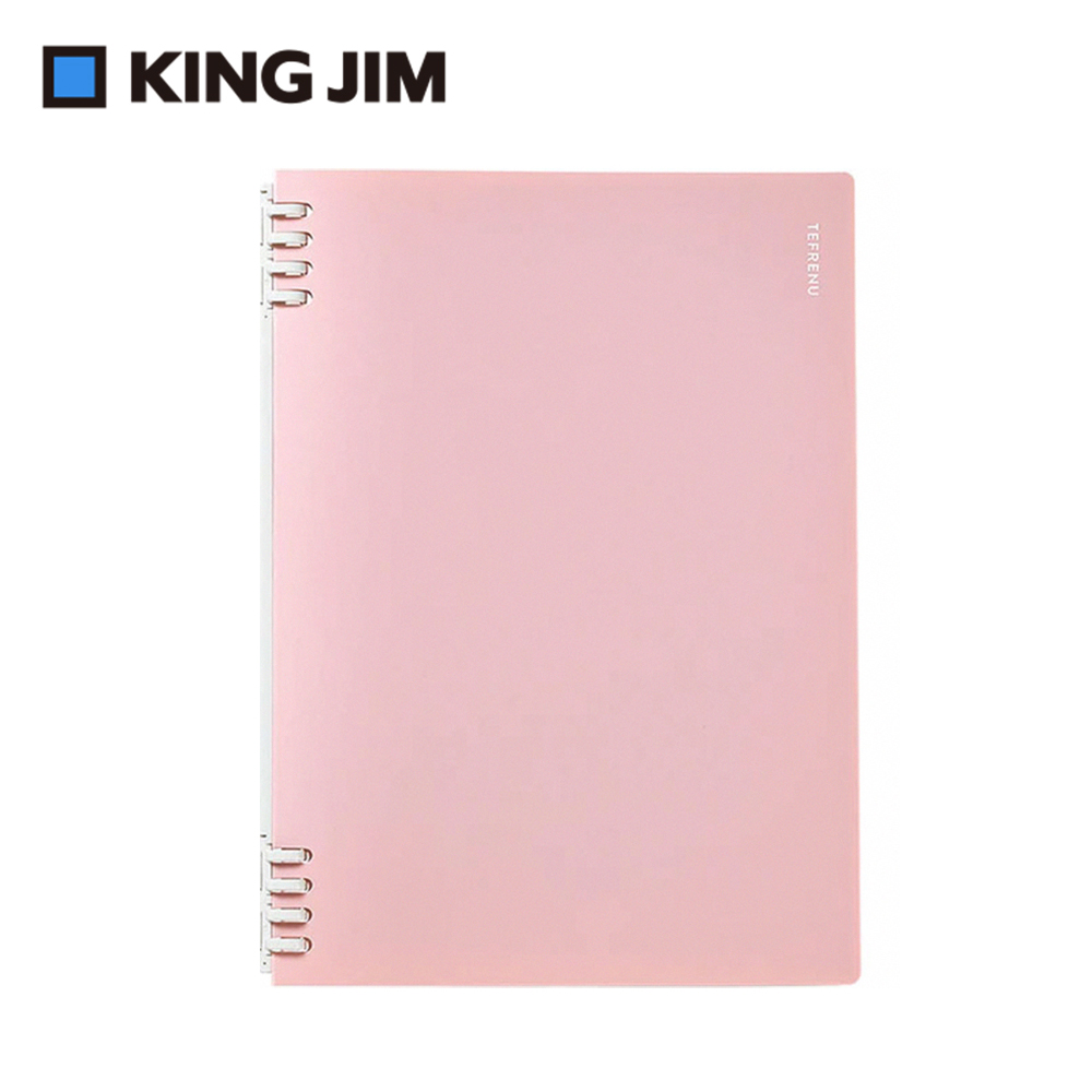 【KING JIM】精選色 TEFRENU 360° 活頁線圈筆記本 粉紅色 B5 (CN9855TE-PK)