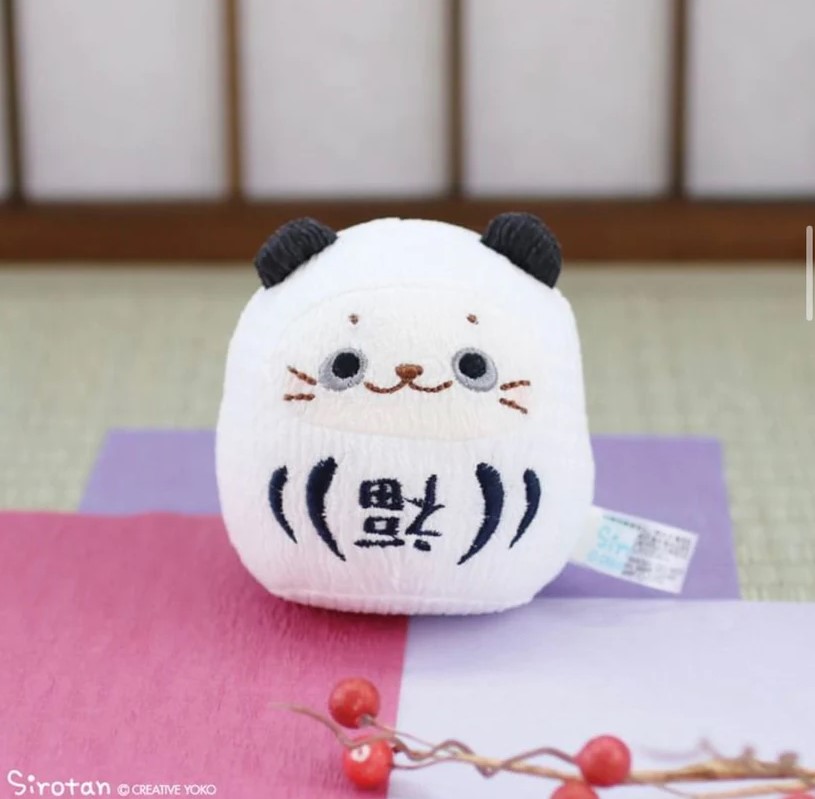 Sirotan 絨毛娃娃 不倒翁 Ramune (熊貓)8cm