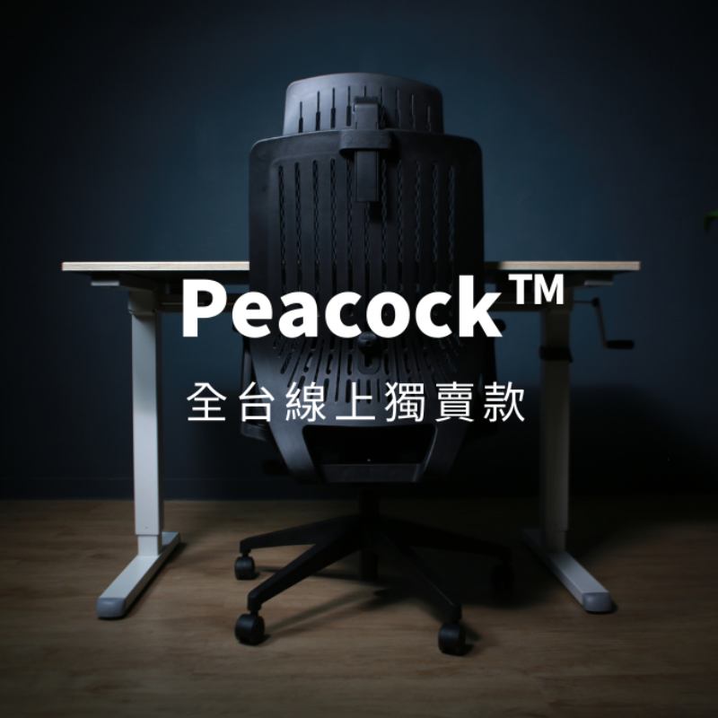 【Standfirm 線上獨家款】Backbone Peacock 人體工學椅 - 網狀坐墊