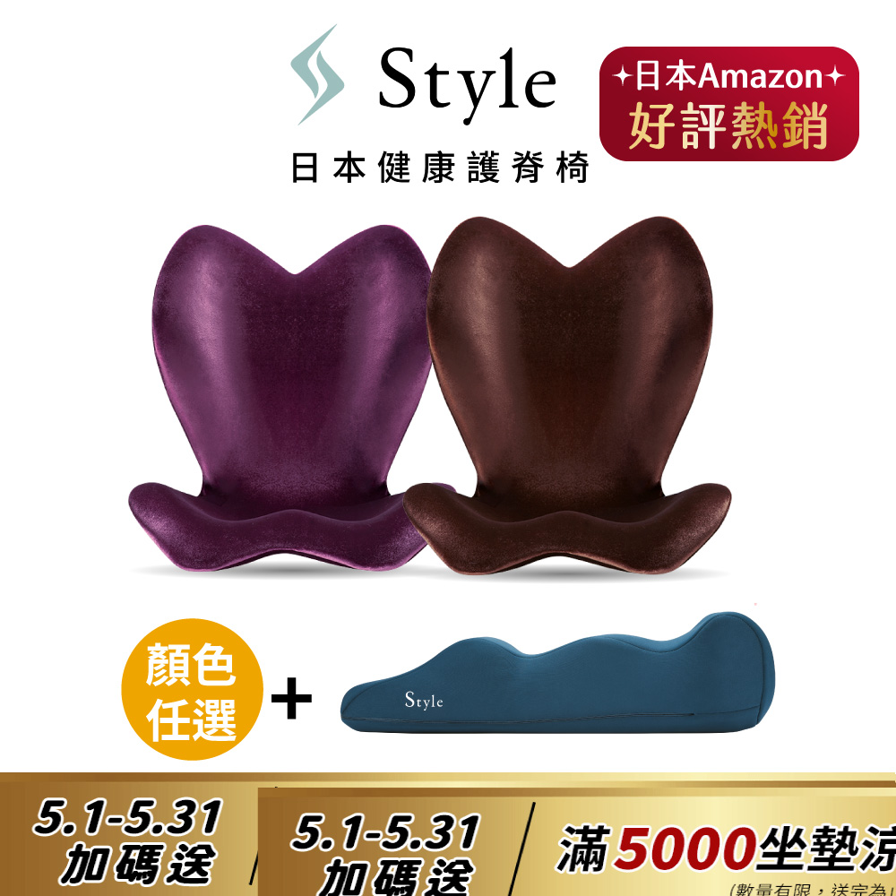 Style ELEGANT 美姿調整椅 高背款 兩色+Recovery Pole 3D身形舒展棒