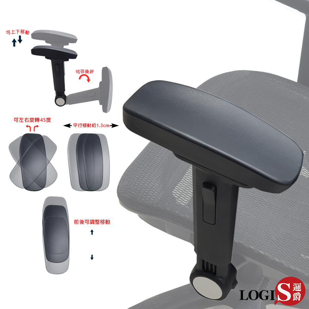 LOGIS 4D多功能人體工學扶手 (電腦椅用)【M4Q】