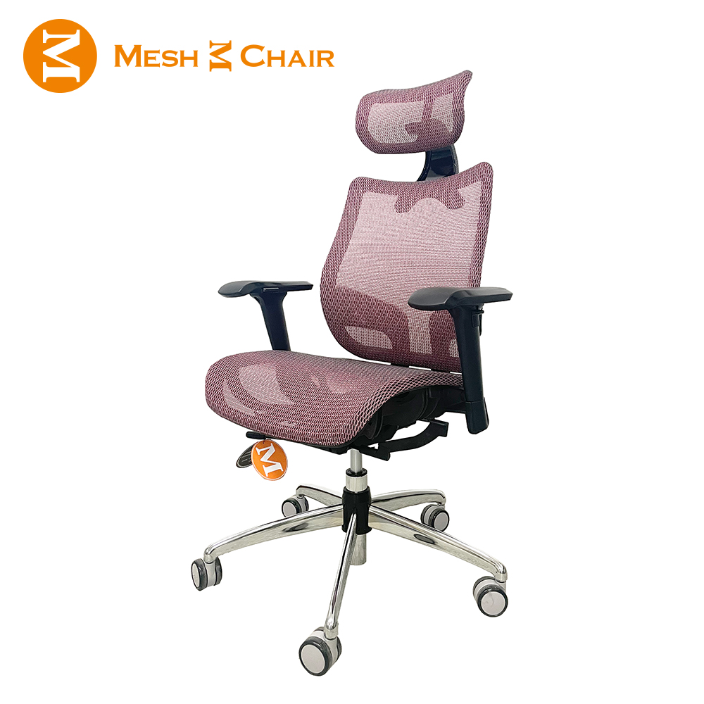 【Mesh 3 Chair】恰恰人體工學網椅-旗艦版(櫻花粉)