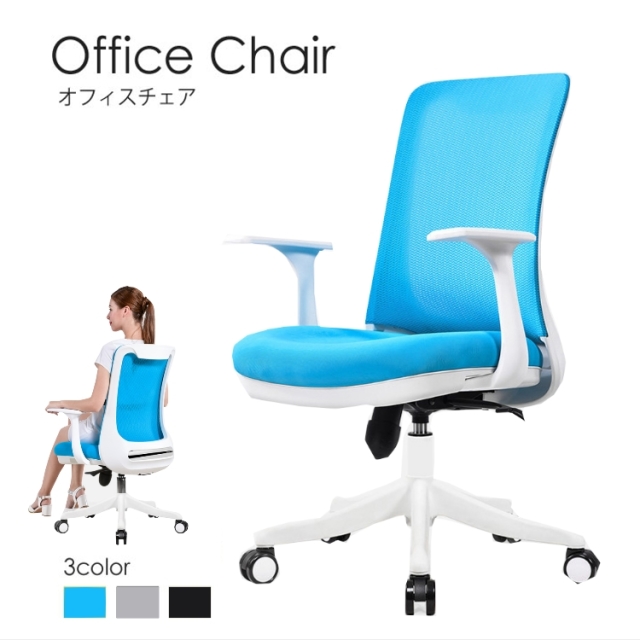 【Style】威爾斯人體工學機能電腦椅(PU靜音滑輪)(藍色款)