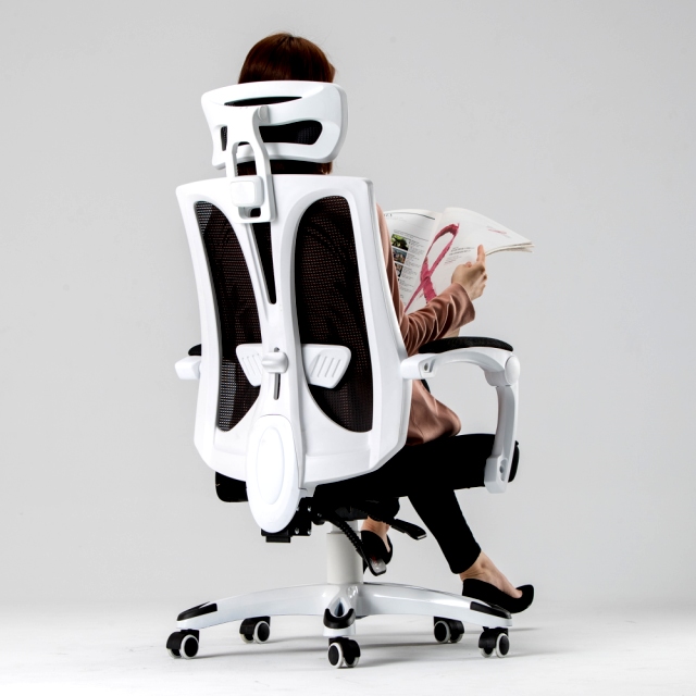 【Style】卡唯機能護腰工學電腦椅/辦公椅(PU靜音滑輪)