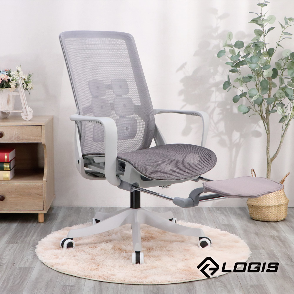 LOGIS 舒適仰躺電腦椅 辦公椅 全網椅 書桌椅 電競椅 家用椅【KL773-X】