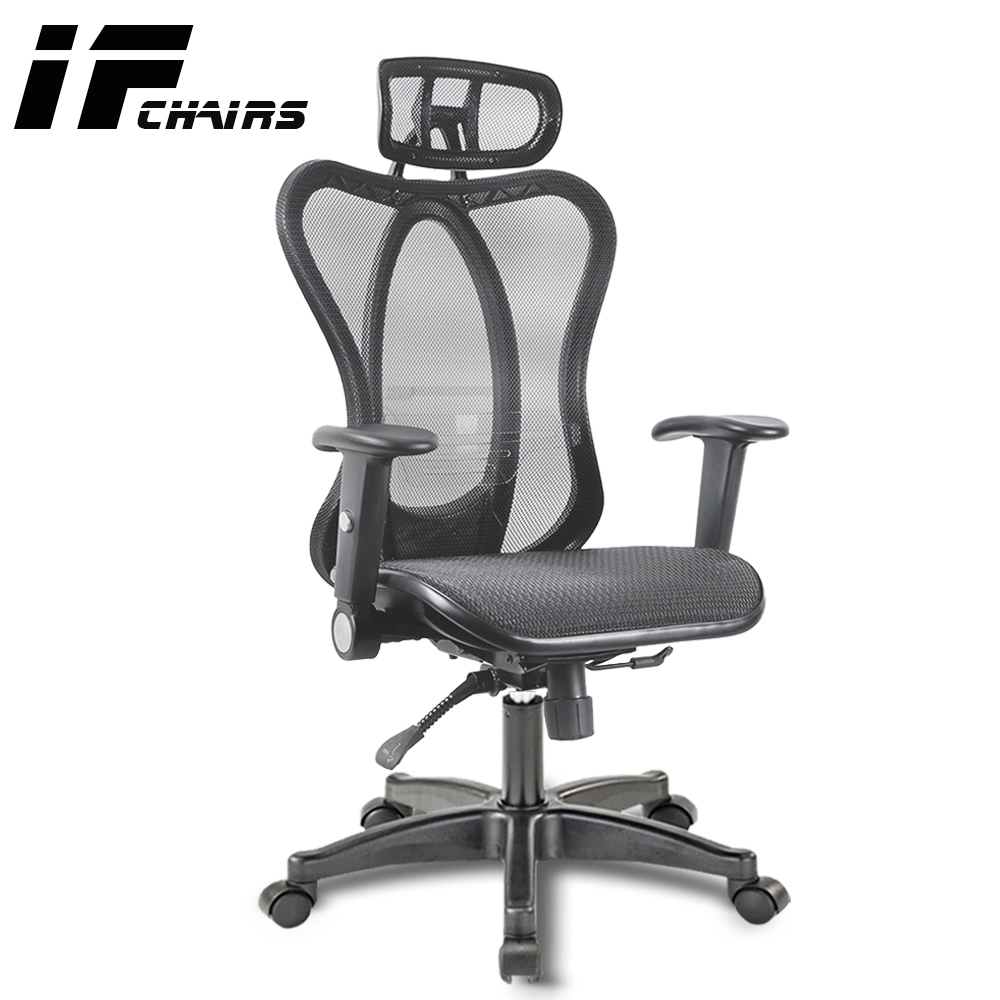 【InnoForma】IF-06 旗鑑版透氣功能扶手全網坐墊後仰人體工學 電腦椅 辦公椅