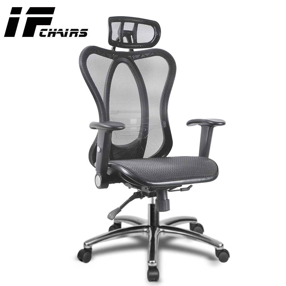 【InnoForma】IF-31 加強版透氣功能扶手全網坐墊後仰人體工學 電腦椅 辦公椅