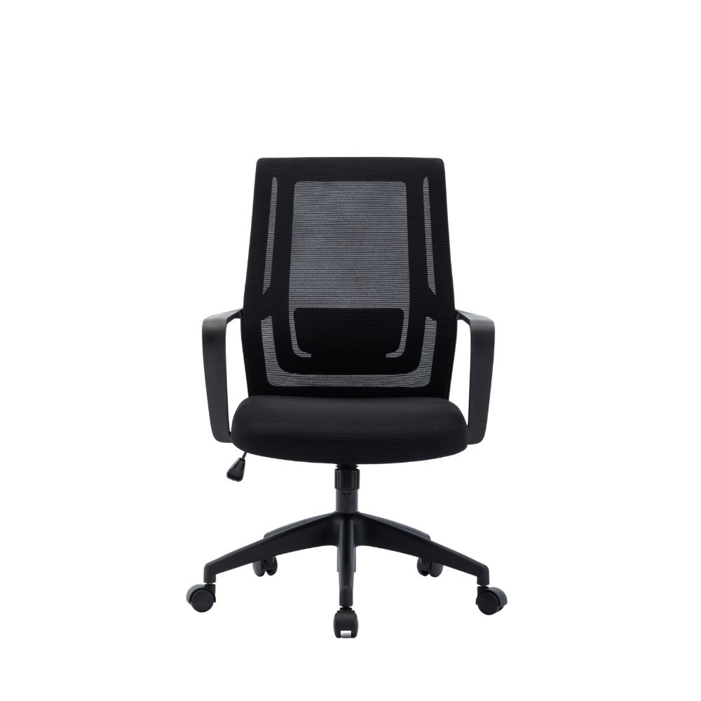 【YOKA 佑客】Q3 中背辦公網椅【黑】免組裝(辦公椅 主管椅 電腦椅)