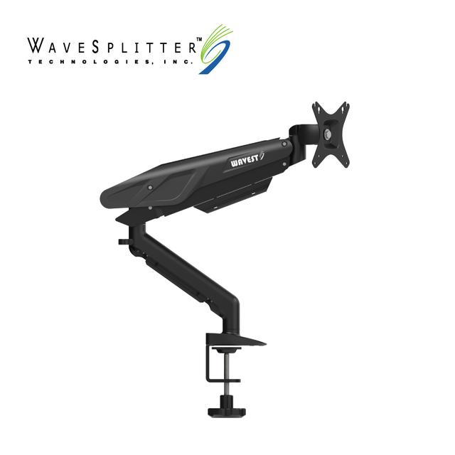 WaveSplitter 威世波 電競Style 鋁合金 氣壓式 螢幕支架 [桌夾式