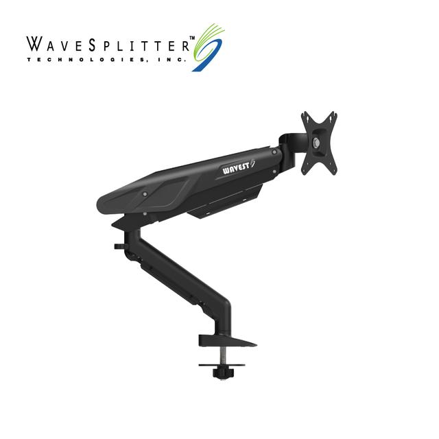 WaveSplitter 威世波 電競Style 鋁合金 氣壓式 螢幕支架 [穿孔式