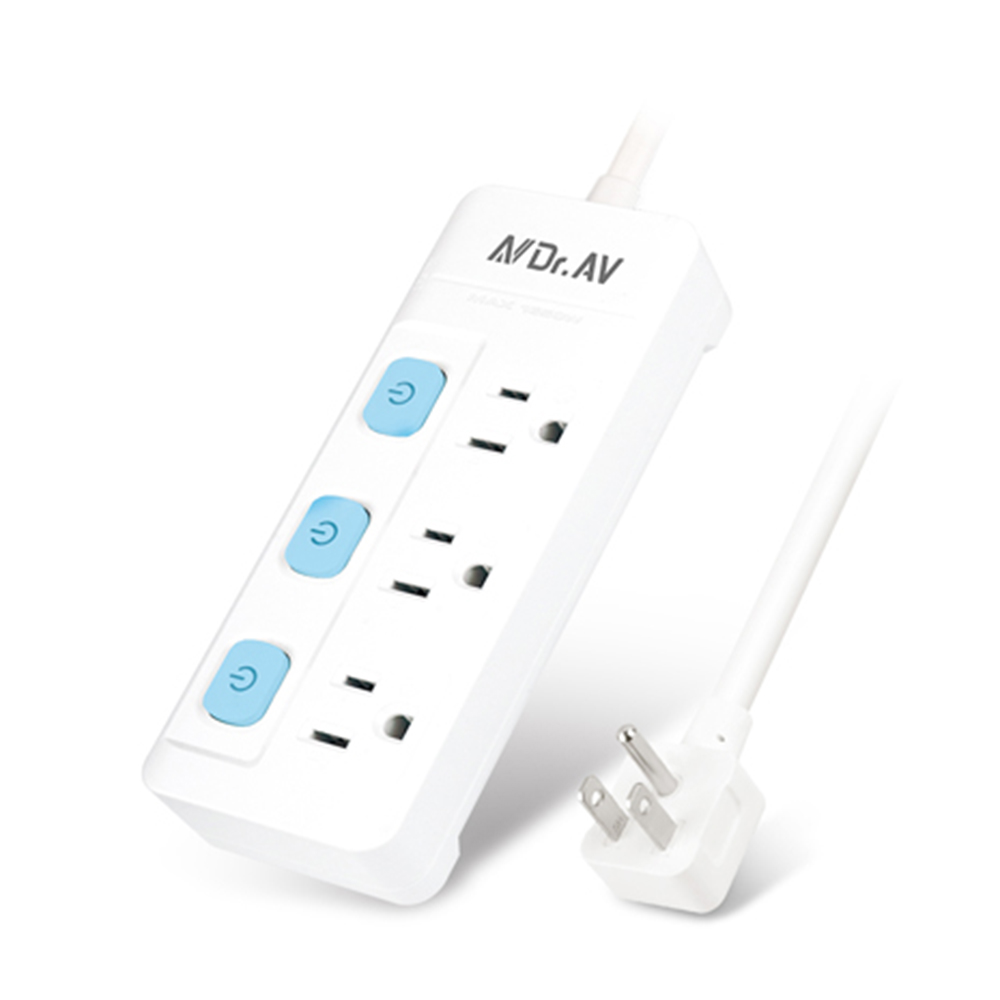 【聖岡科技Dr.AV】TX-500-6 3開3插3孔節能6尺 延長線