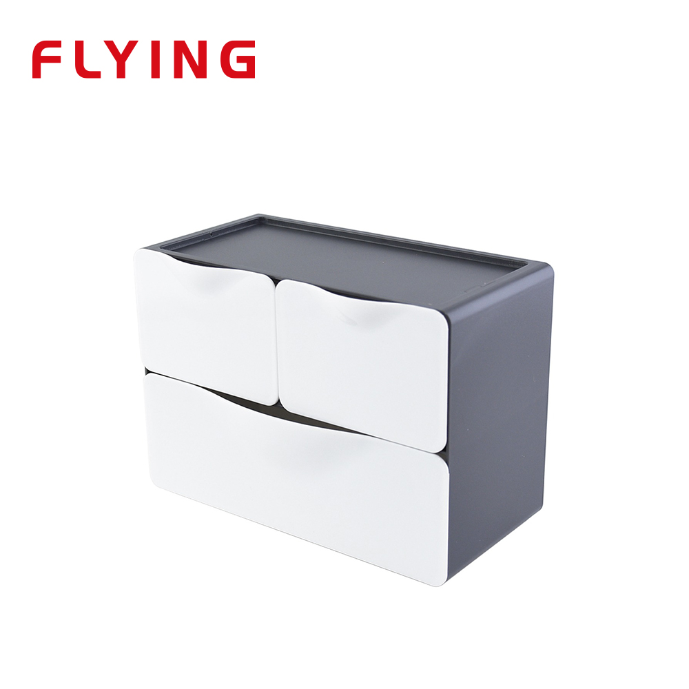 【FLYING 雙鶖】BS-9573 多功能可堆疊三層收納盒(1大2小)