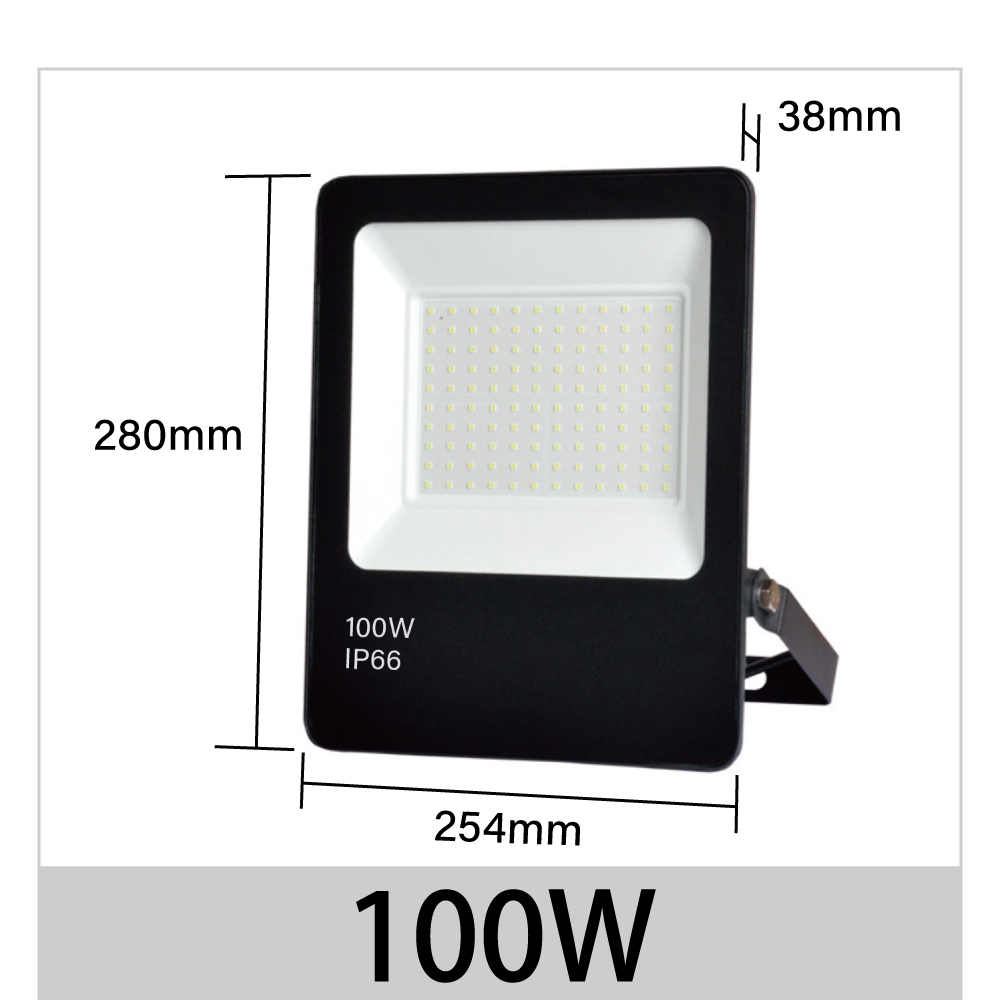 【青禾坊】歐奇OC 100W LED 戶外防水投光燈 投射燈-2入(超薄 IP66投射燈 CNS認證 )