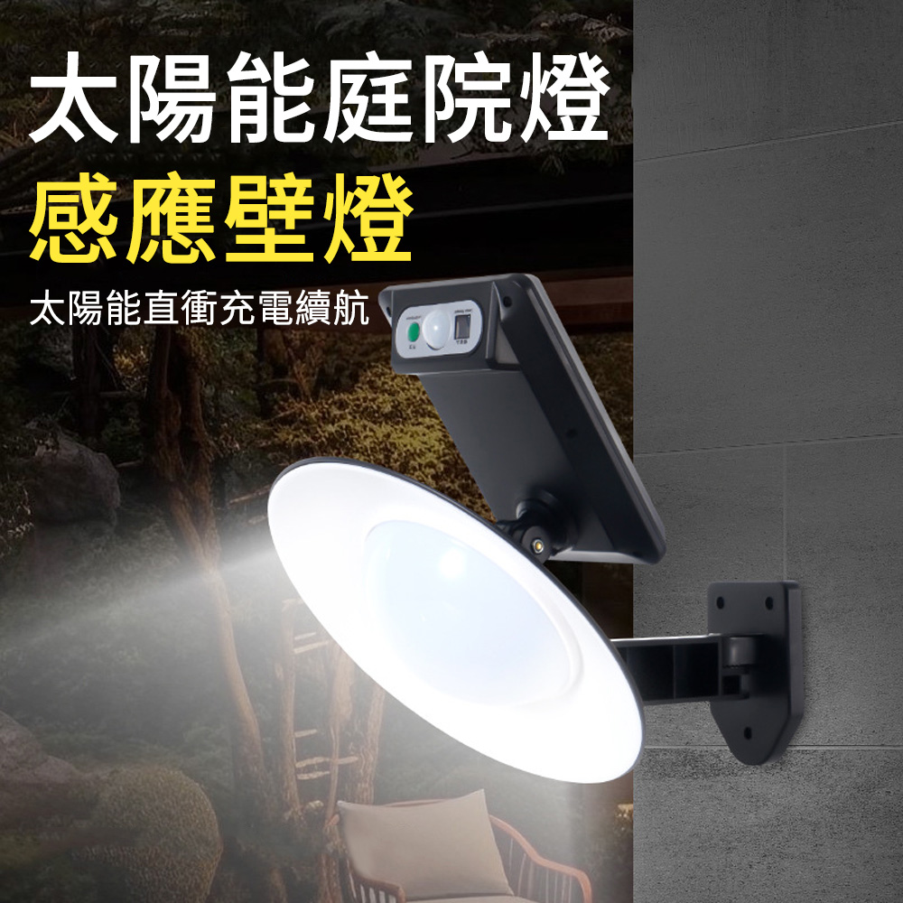 LUYOO 戶外太陽能感應燈 防水LED壁掛式照明燈 庭院燈 玄關燈