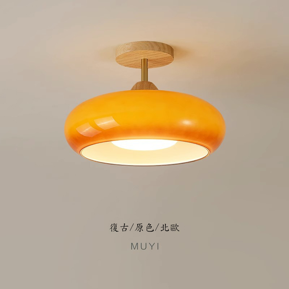 臥室陽臺吸頂燈 20W柿子過道燈 陽臺燈 玄關走廊燈 餐廳燈