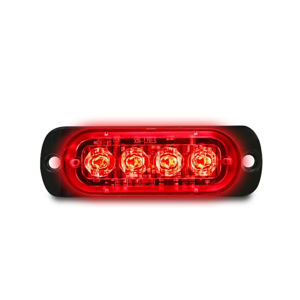 180-SLR4 車邊燈4晶(紅光)12~24V
