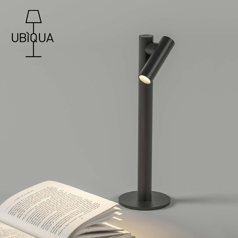 【義大利UBIQUA】Zoom 極簡風USB充電式檯燈(可調角度)-多色可選