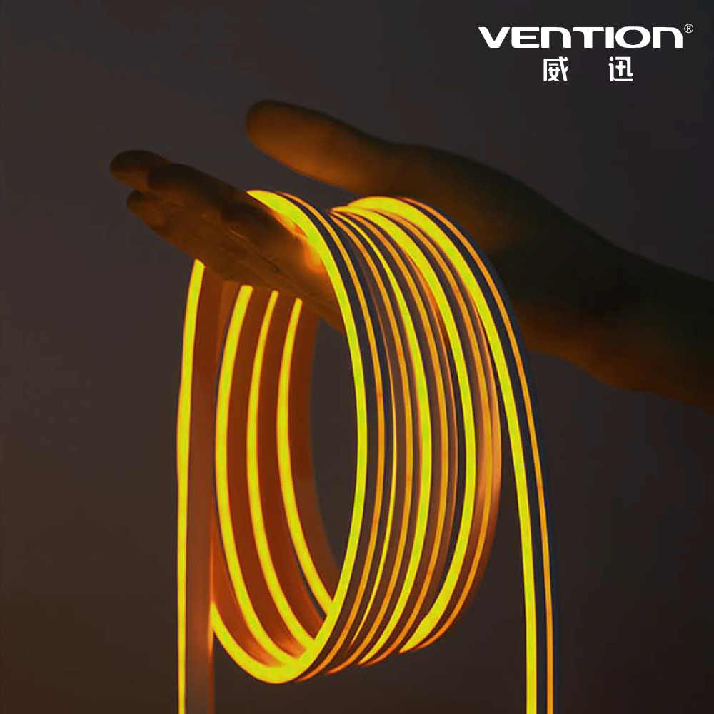VENTION 威迅 PAE系列 USB 5V紅外線遙控霓虹矽膠RGB LED軟燈條DIY可裁燈帶 2M