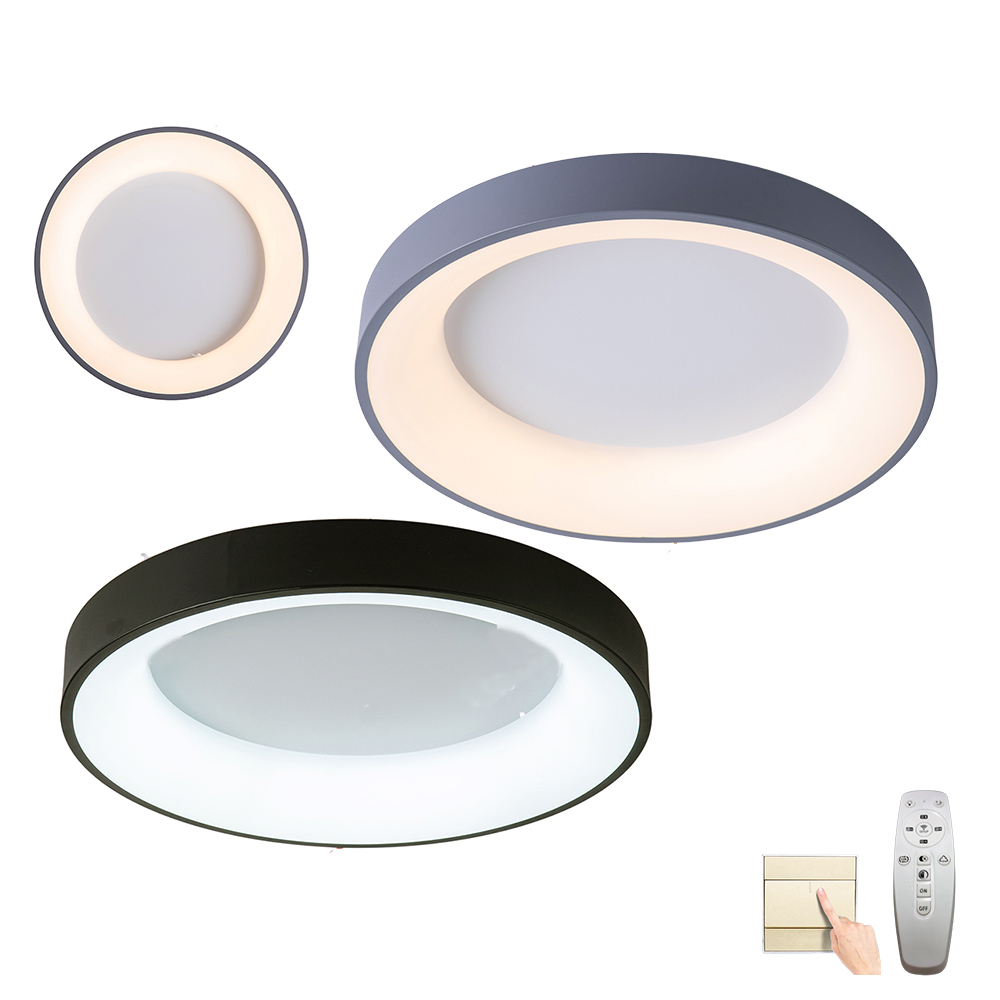 【Honey Comb】北歐風LED60W遙控調光調色臥室吸頂燈(V2661C60．V2662C60)