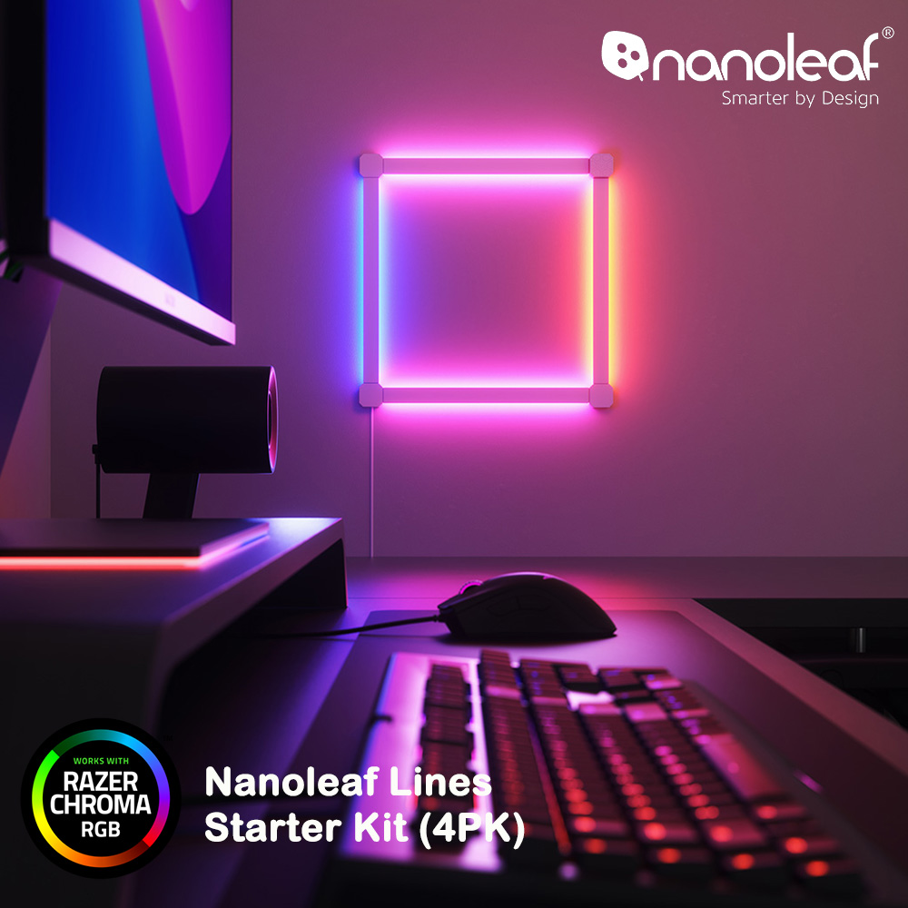 Nanoleaf Lines 智慧星座燈正方形 (4條組)
