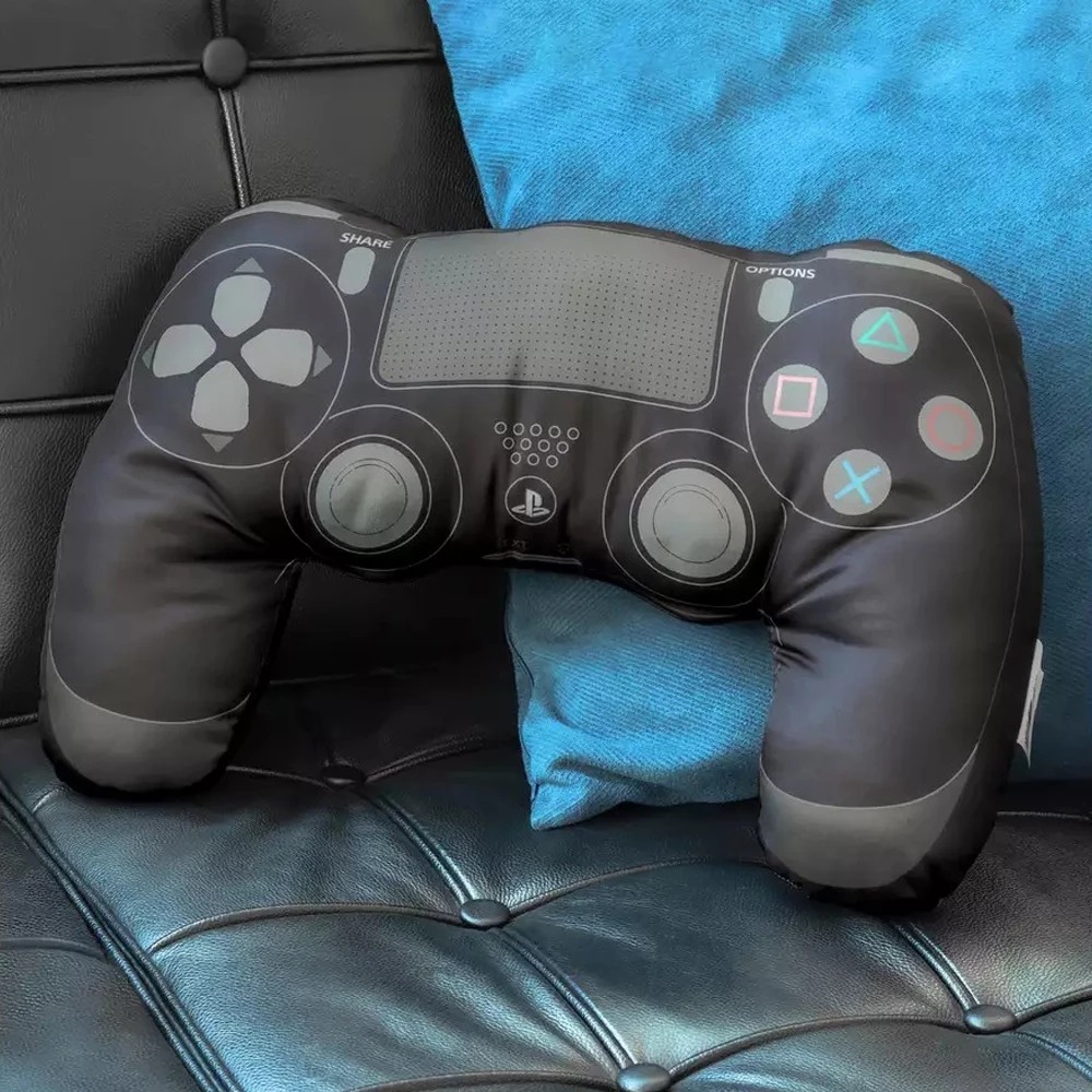 PlayStation PS4 SONY索尼 PS4DUALSHOCK4遊戲手把造型抱枕 -黑(手把造型抱枕)