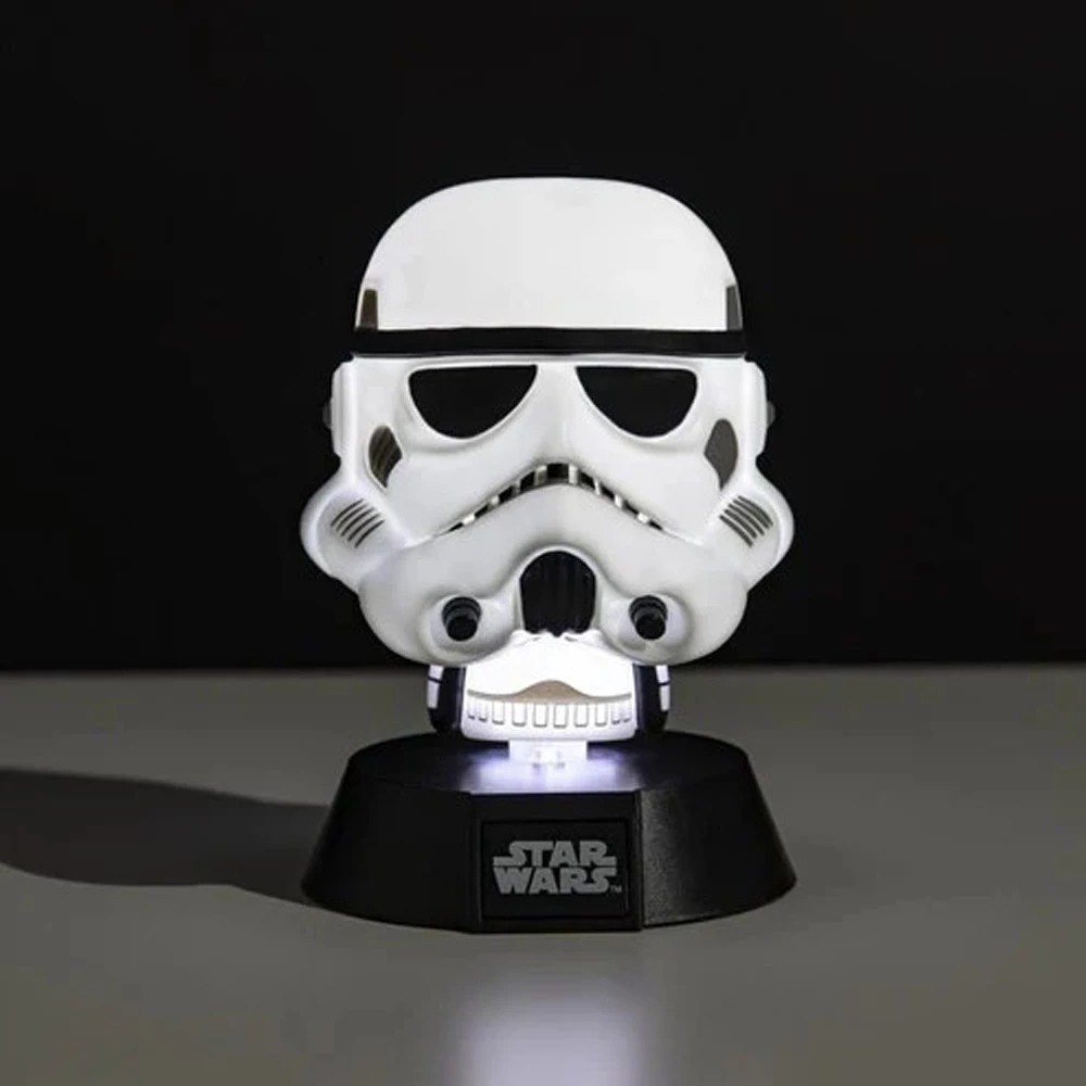 【Paladone UK】星際大戰 STAR WARS 電影 白武士風暴兵頭盔 面具小夜燈 ICON系列